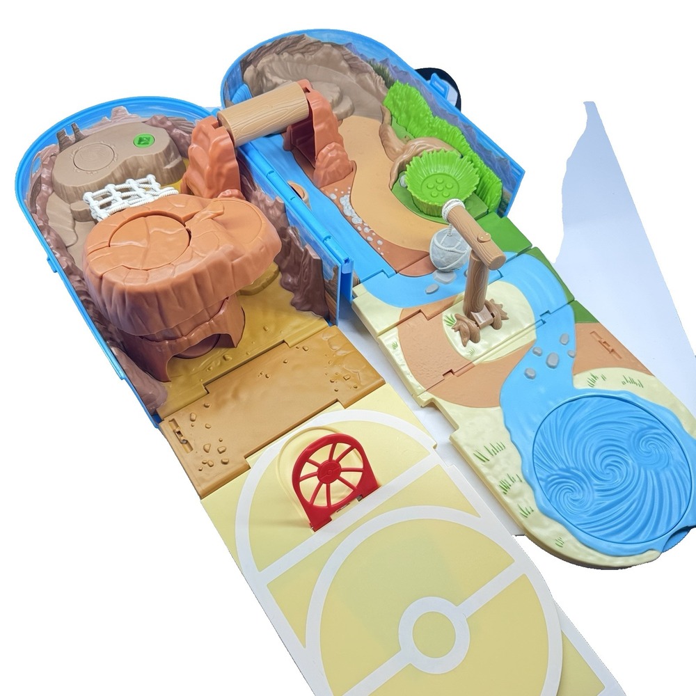 Pokemon Carry Case Battle Arena Playset Backpack Blue Fold Out Stadium